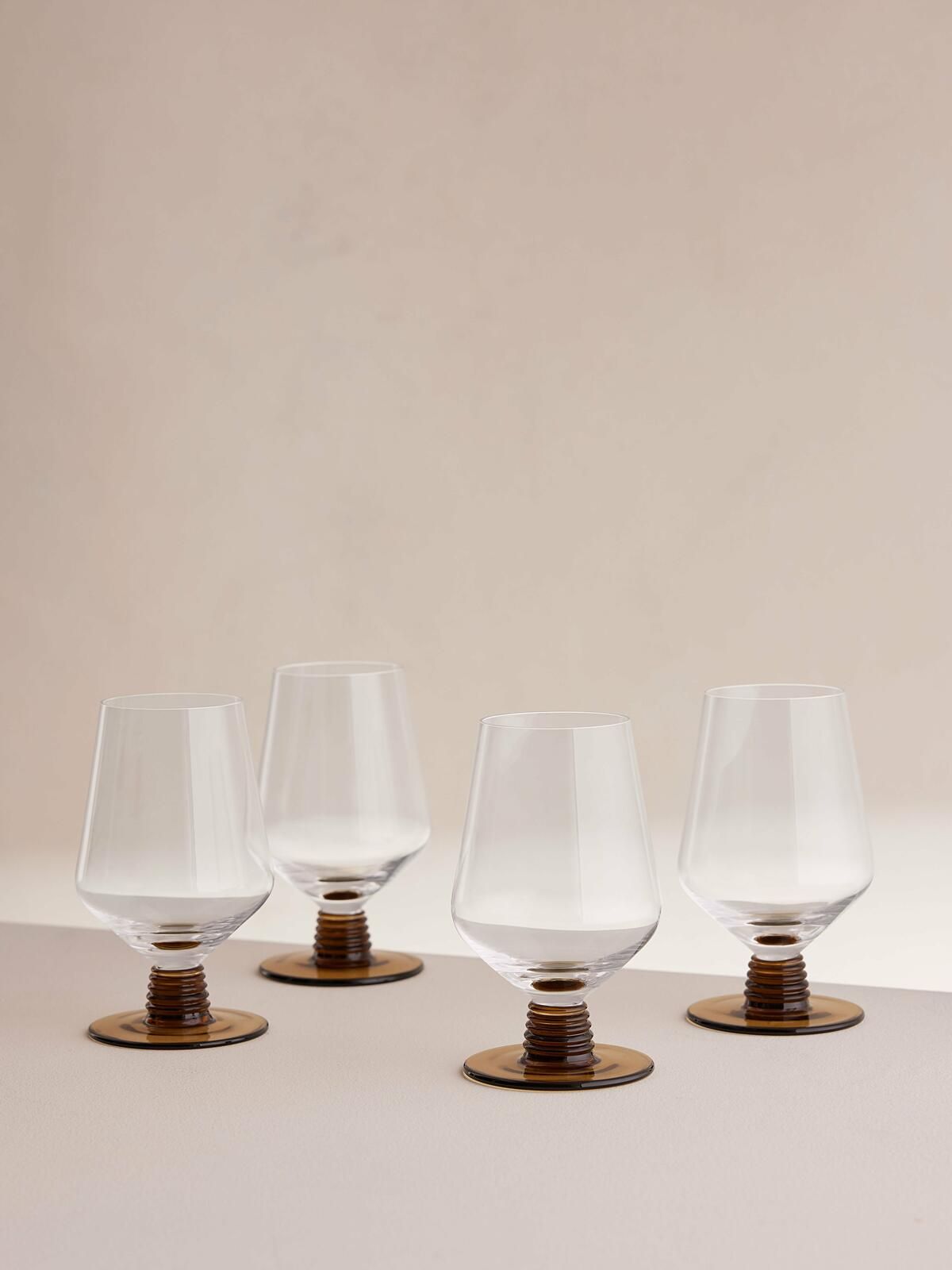 Bennett Water Glass, Sepia, Set of Four | Soho Home Ltd