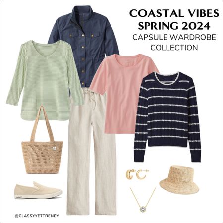 A NEW capsule wardrobe for the Spring season…Coastal Vibes Spring Collection 🌷 This ready-made, complete wardrobe reflects the colors and aesthetics of the beach with relaxed, soft and airy casual outfits in breathable fabrics. 🙌