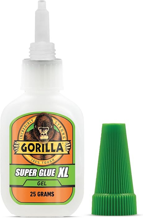 Gorilla Super Glue Gel XL, Clear 25g, 1-Pack, Fast Setting, No Drip | Amazon (US)