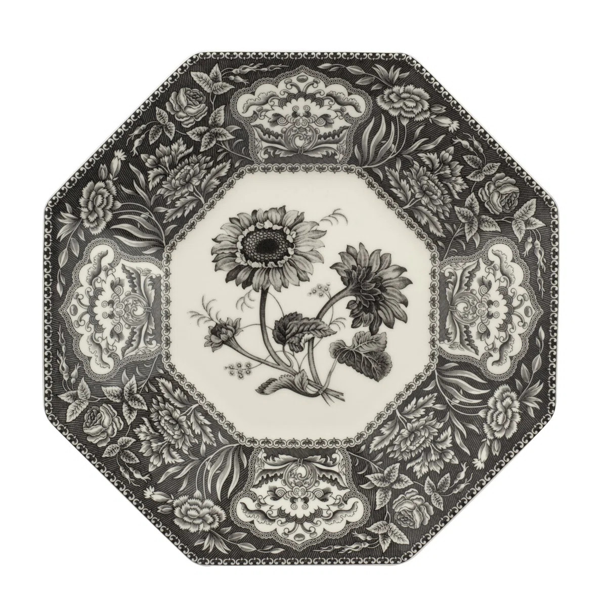 Spode Heritage Collection Octagonal Platter 14" Floral | Wayfair North America