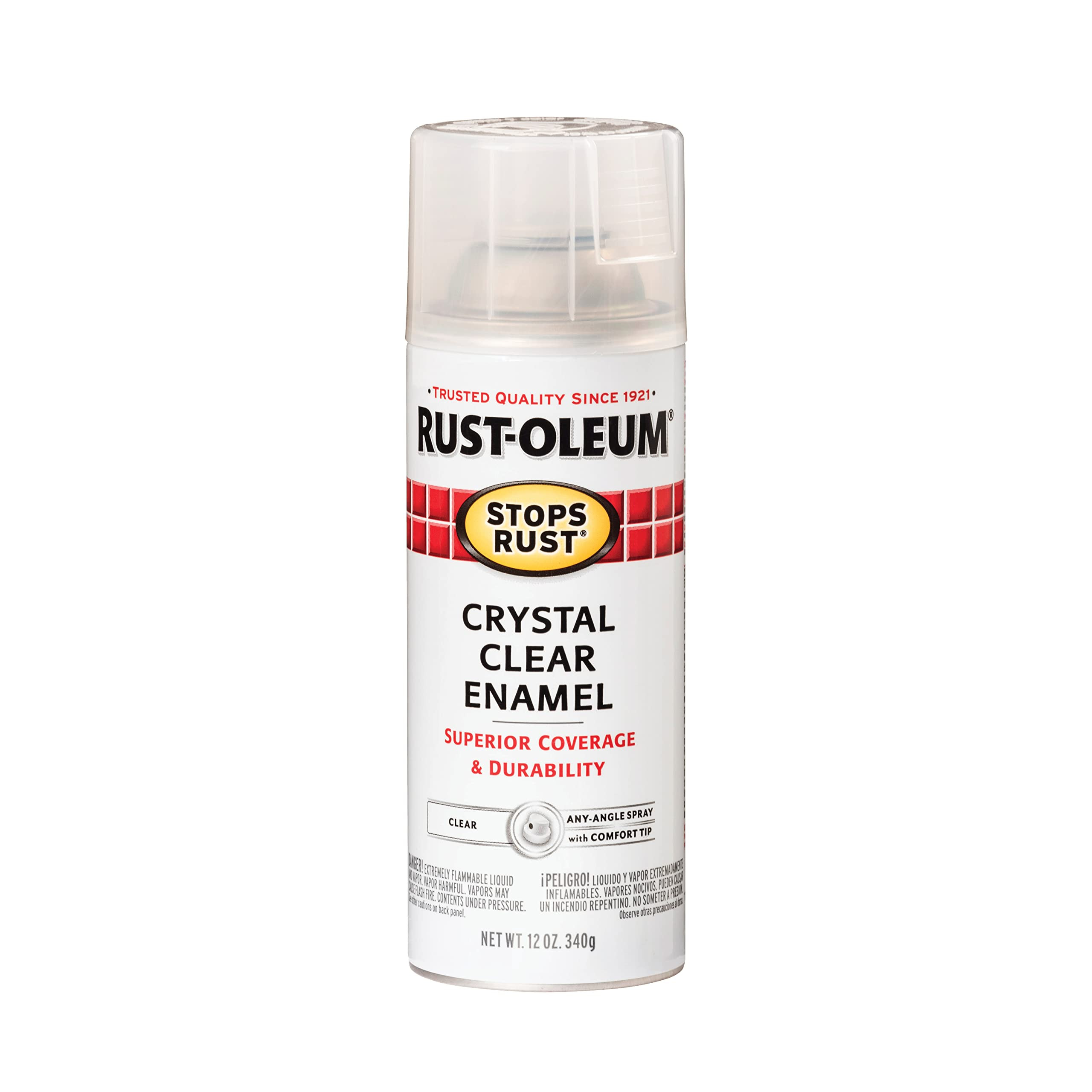 Rust-Oleum 7701830 Stops Rust Spray Paint, 12 oz, Gloss Crystal Clear | Amazon (US)