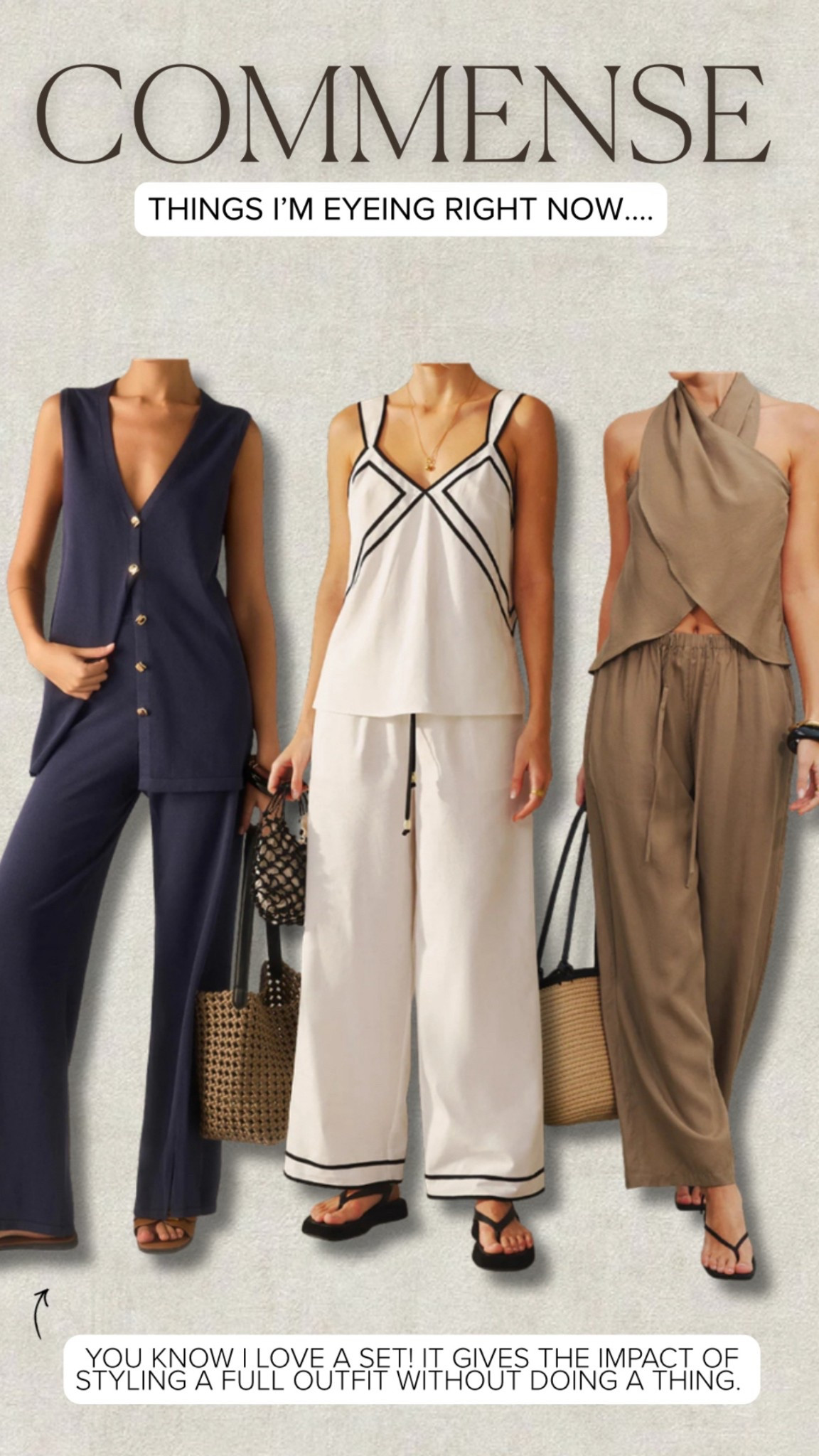 Things I’m eveying from Commense..you know how much I love a good matching set! 



#LTKootd #LTKgrwm #LTKSaleAlert