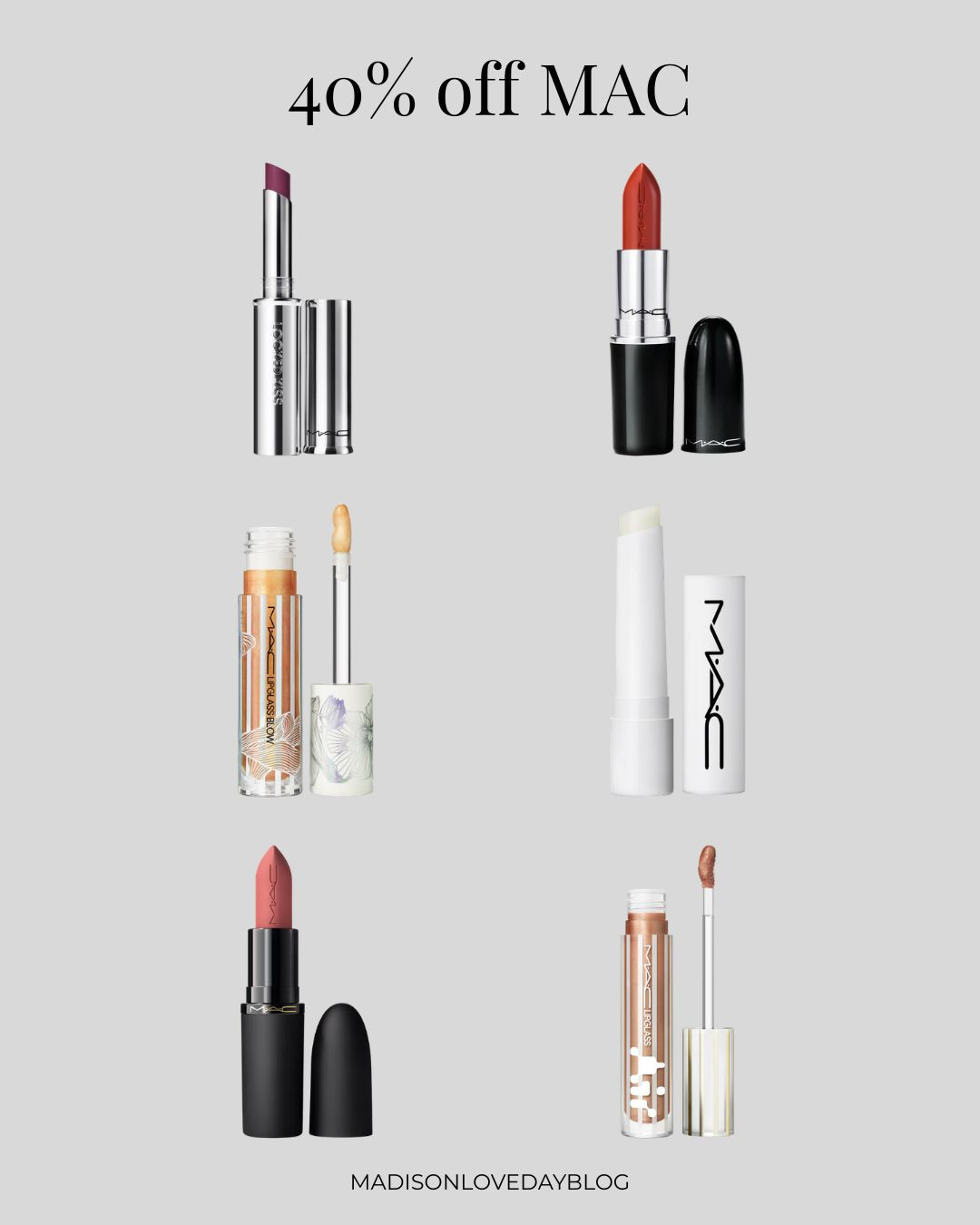 40% off select lip products at MAC  

 #LTKgrwm #LTKSaleAlert #LTKBeauty