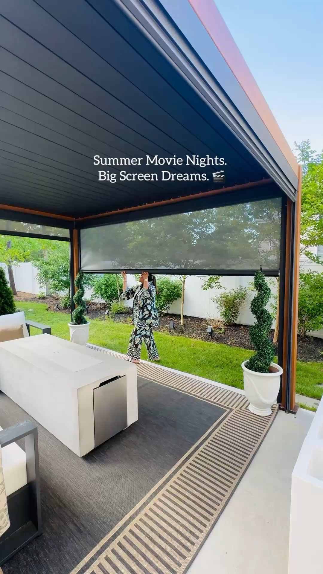 Popcorn ready, lights low, and the only plan tonight? Press play 🎬

Our movie nights just got a serious upgrade thanks to my 120” motorized rising projector screen from Amazon! 👀😎

My gigantic floor rising projector screen TV is a game-changer for cinematic entertainment anywhere. Literally! It rises smoothly from its sleek base, turning any space into a home theater with 4K clarity and incredible color. The best part? This set up took 3 minutes to put together and turns your backyard into the best seat in the house!! You can also watch 3D movies with their amazing rechargeable 3D viewing glasses!!!

Outdoor, indoor-wherever you want it, this motorized rising projector delivers!
It doesn't get better than this!! Also makes an amazing mother’s day gift!

Amazon must haves 
Summer movie nights 

#LTKSeasonal #LTKHome #LTKMothersDay