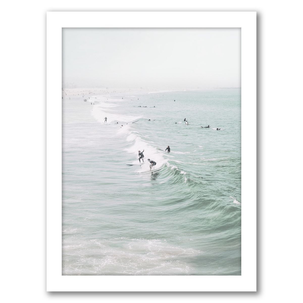 Americanflat Coastal Santa Monica Beach By Tanya Shumkina Framed Print Wall Art | Target