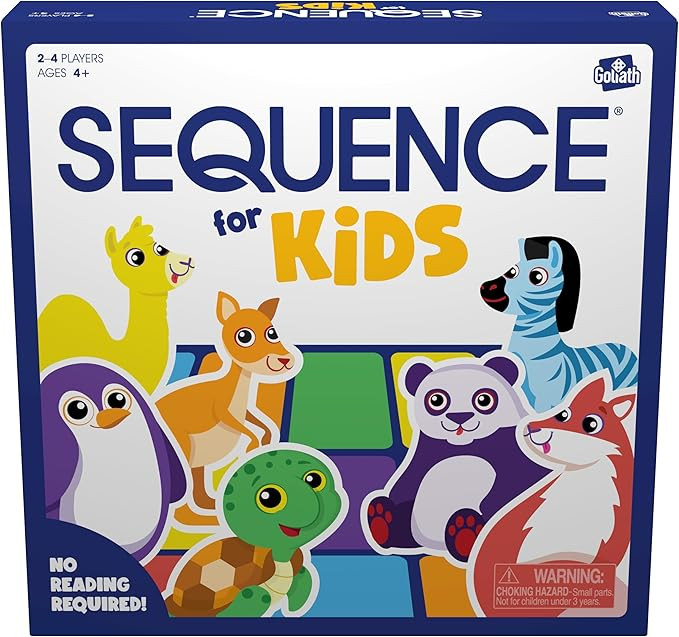 SEQUENCE for Kids -- The 'No Reading Required' Strategy Game by Jax and Goliath, Multi Color, 11 ... | Amazon (US)