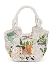 Beaded Garden Tools Satchel | TJ Maxx