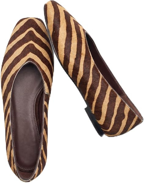 Studded Flats for Women Square Toe Slip on Suede Ballet Flats | Amazon (US)