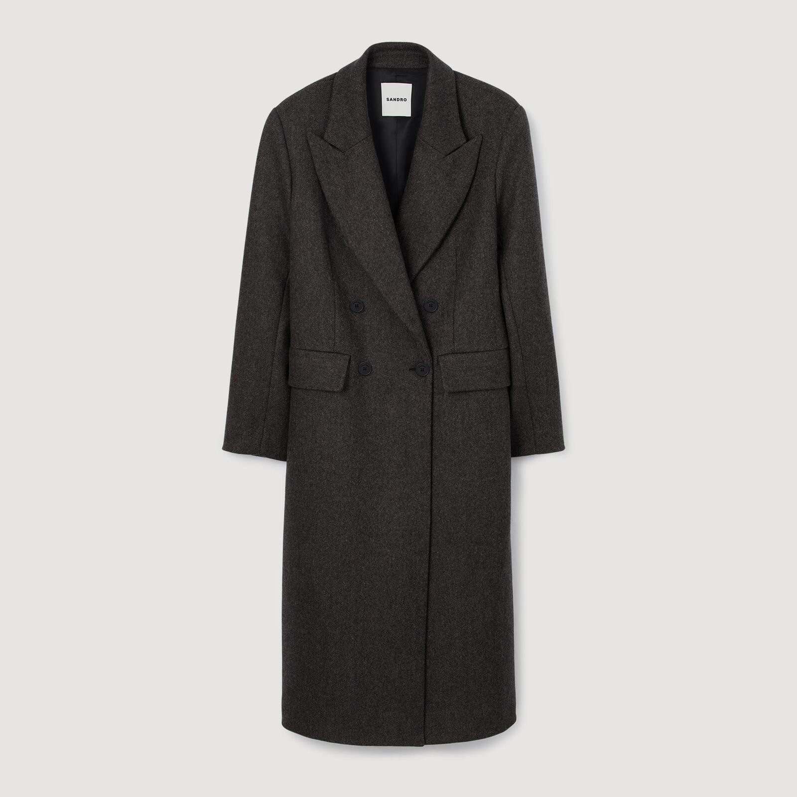 Fitted double-breasted coat | Sandro US | Sandro-Paris US
