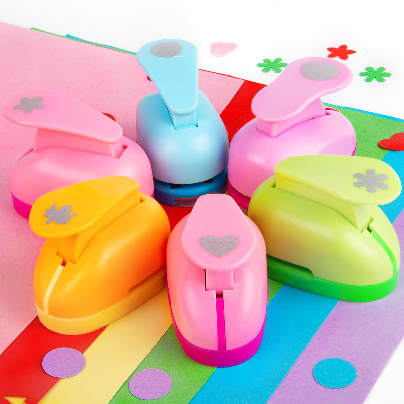 LOVEINUSA Shape Paper Craft Punch 6PCS Set - Creative Handmaking DIY Tool, Perfect for Scrapbooki... | Amazon (US)
