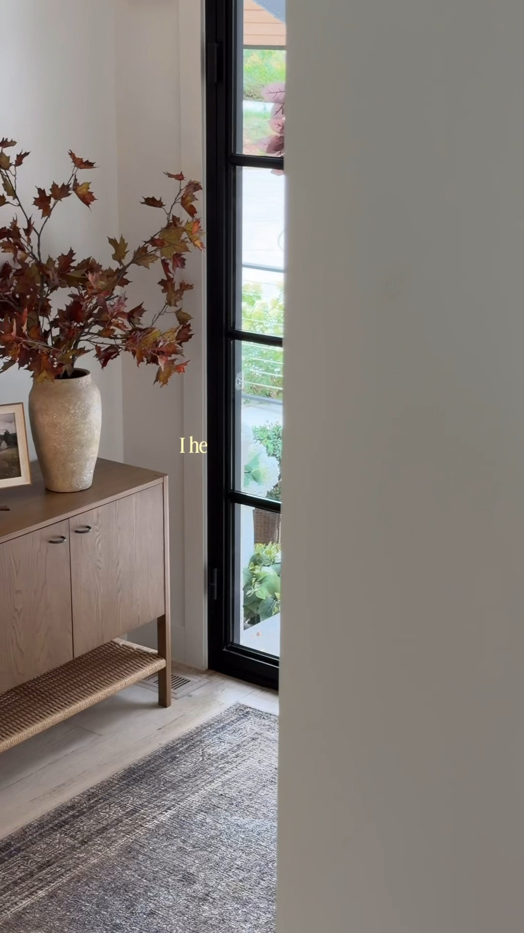 I put this new rug in our entryway, and I LOVE how it ties everything together. All those warm fall colors I’ve been adding feel like they belong because the tones in this rug pull from all of it. It’s the first thing you see when you walk in and the last thing you see before you leave, so it has to be good! 

 
