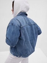 Oversized Icon Denim Jacket | Gap (CA)