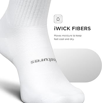 Feetures High Performance Max Cushion Quarter Tall Sock for Women & Men - Moisture-Wicking Athlet... | Amazon (US)