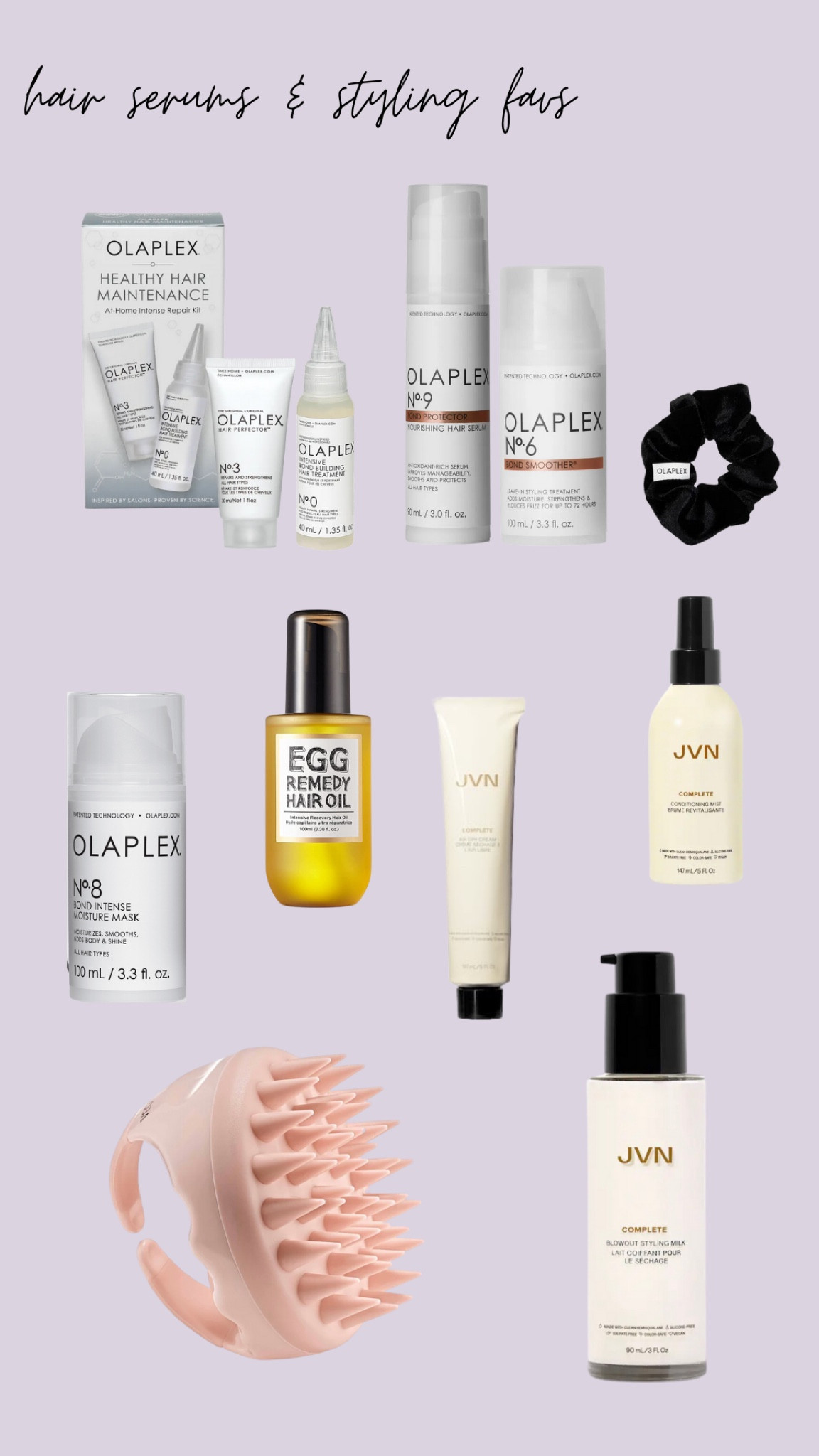 hair mask serum oil cream curl air dry moisturize style head massage scalp leave-in conditioner blow dry blowout styling milk spray olaplex Sephora too cool for school egg jvn 

#LTKFind #LTKbeauty #LTKstyletip