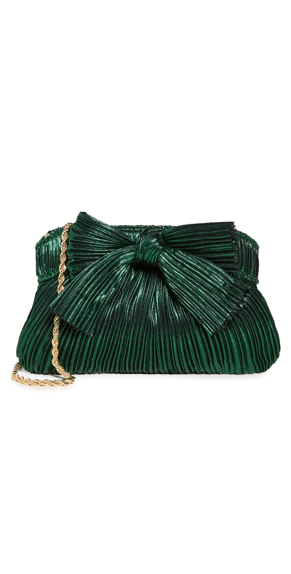 Loeffler Randall Mini Pleated Frame Clutch with Bow | Shopbop
