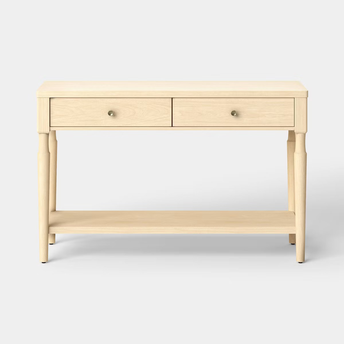 Turned Wood Console Table with Two Drawers Natural - Threshold™ | Target