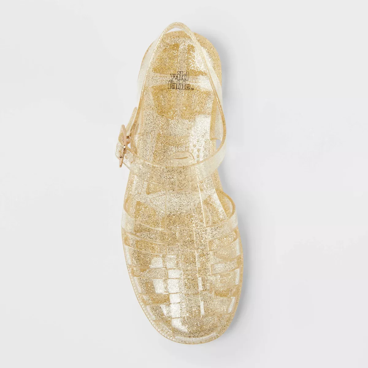 Women's Poppy Ankle Strap Jelly Sandals - Wild Fable™ Light Gold | Target