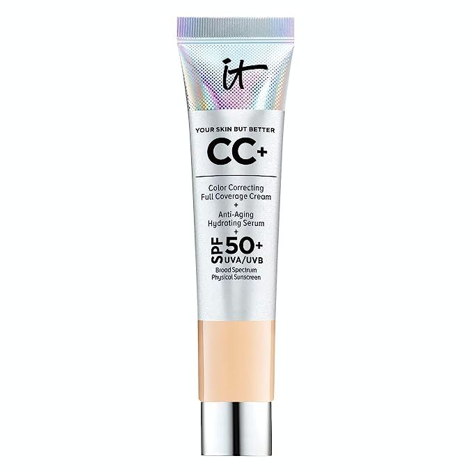 IT Cosmetics Your Skin But Better CC+ Cream Travel Size, Medium (W) - Color Correcting Cream, Ful... | Amazon (US)
