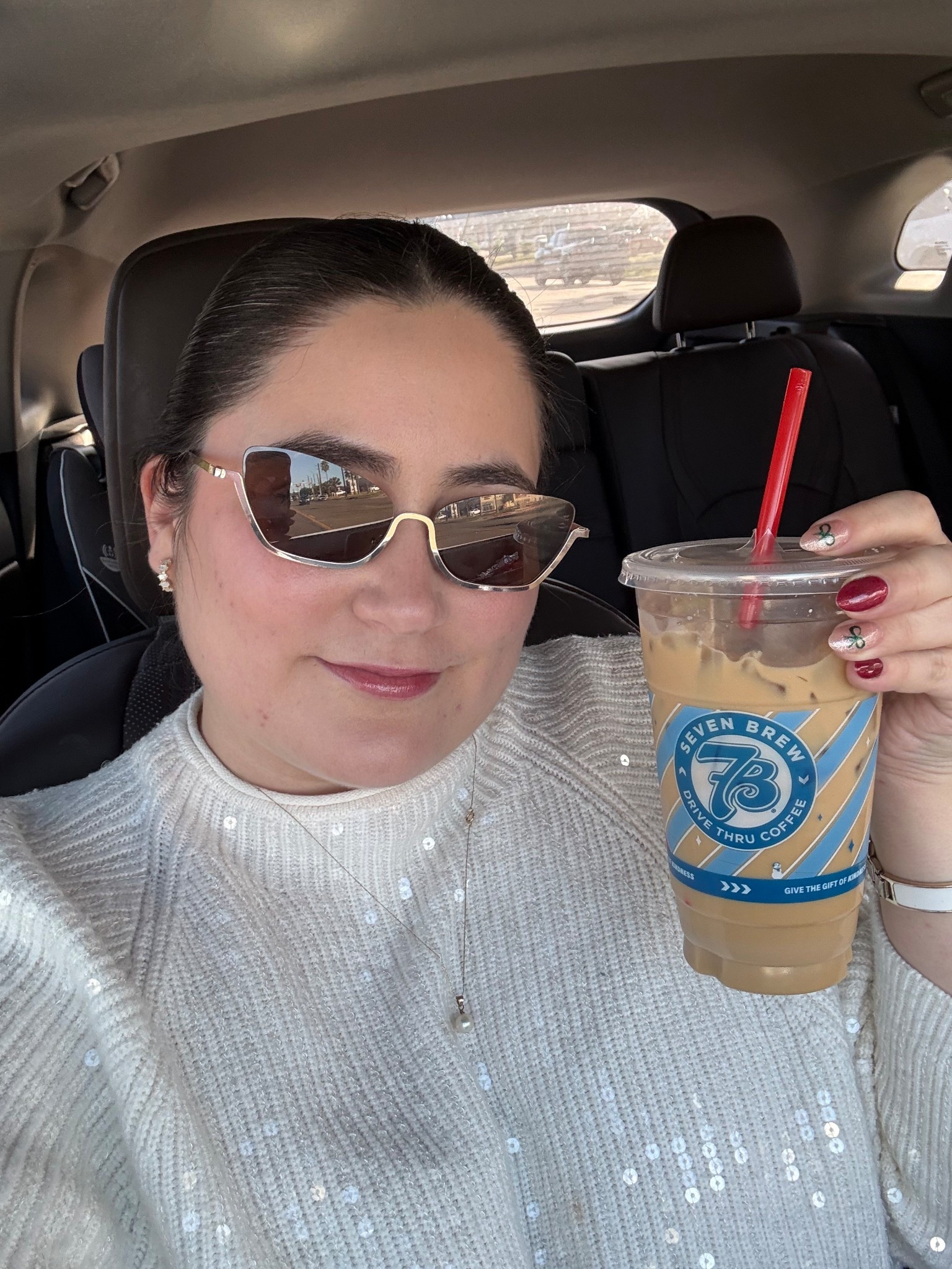 Love these shades from Cato! Sunglasses, winter white, sequin, holiday 

#LTKdayinmylife #LTKmomlife #LTKMidsize