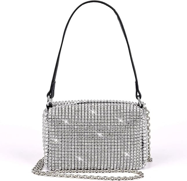 Bling Bling Crystals Evening Clutch Bag for Women Girls Sparkling Crossbody Bag Wedding Prom Part... | Amazon (US)