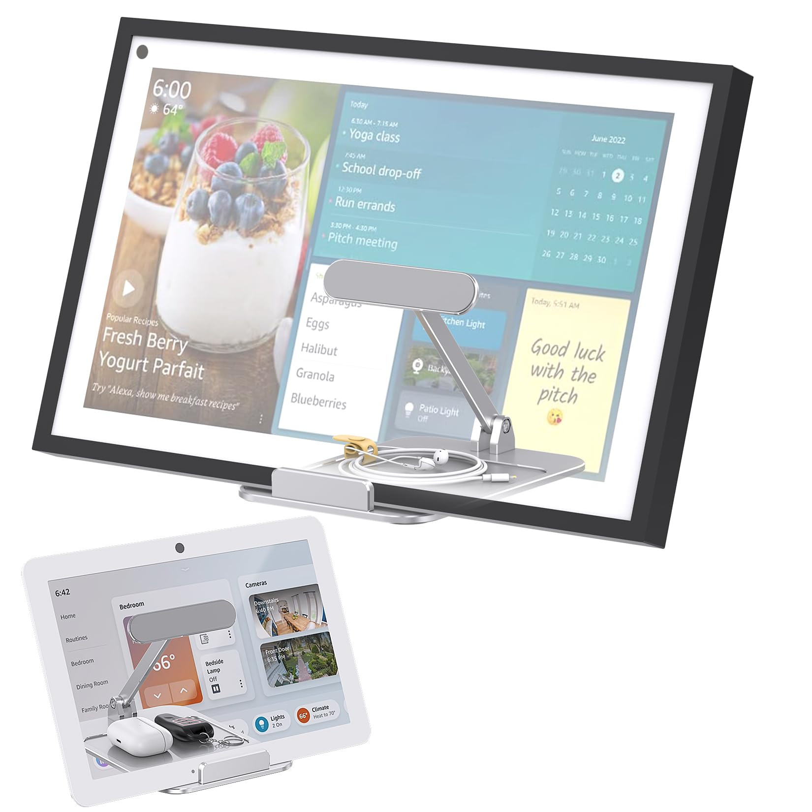 Laivli Tilt Stand for Echo Show 15 & Hub, Easy Switch Portrait to Landscape, No Mounting, Foldabl... | Amazon (US)
