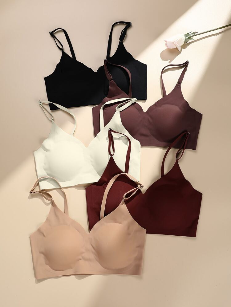 5pack Plain Bralette | SHEIN