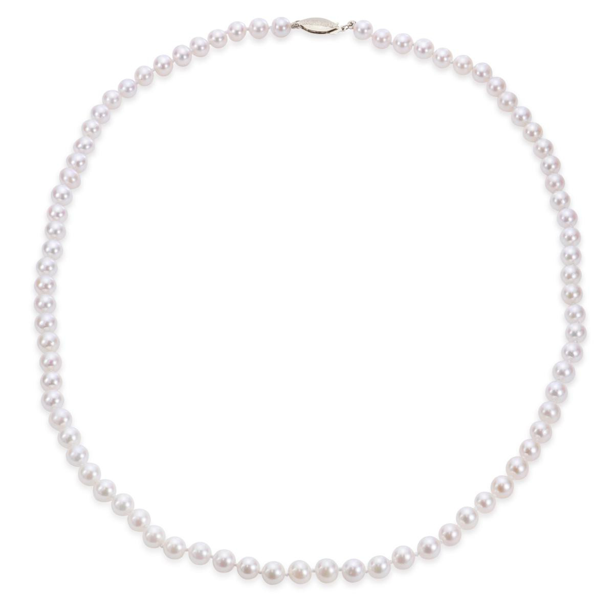Imperial Pearls 20" 14K Gold 5.5-6mm Cultured Akoya Pearl Necklace - 9122255 | HSN | HSN