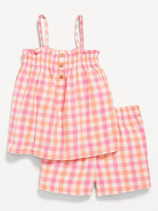 Button-Front Cami Top and Shorts Set for Toddler Girls | Old Navy (US)