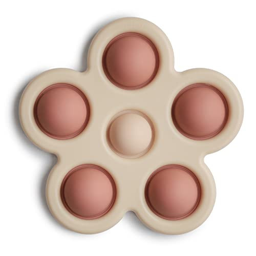 mushie Flower Press Toy (Rose/Blush/Shifting Sand) | Amazon (US)