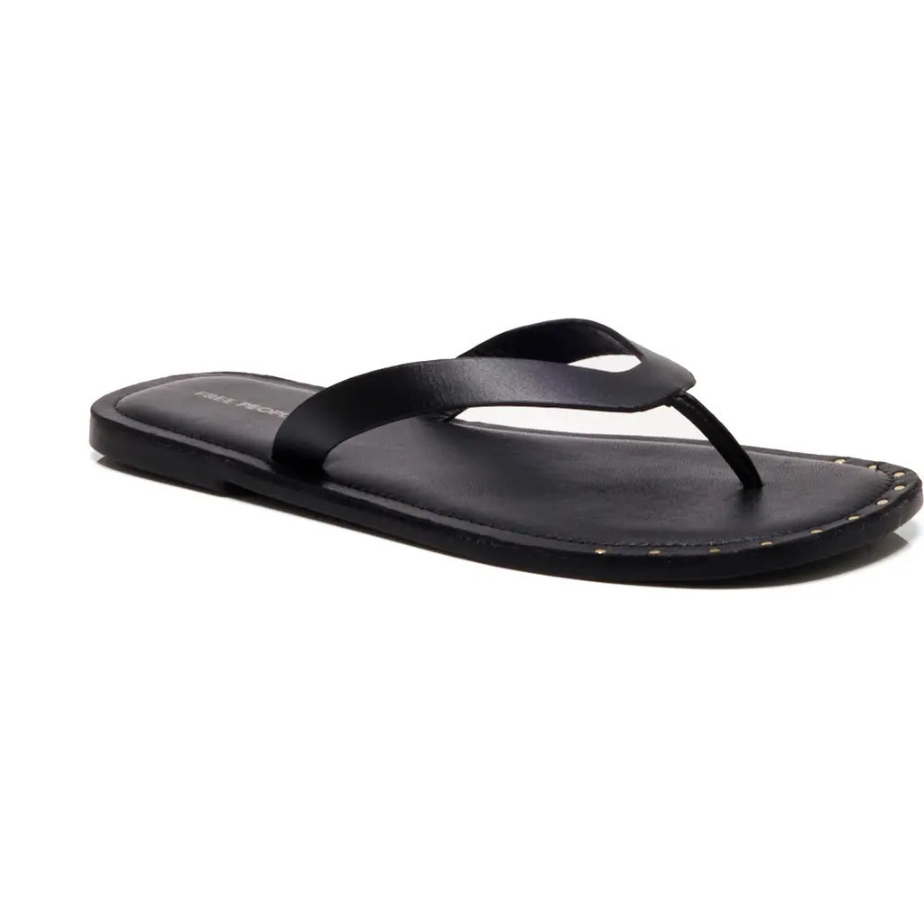 Free People Sona Flip Flop in Black at Nordstrom, Size 10 | Nordstrom