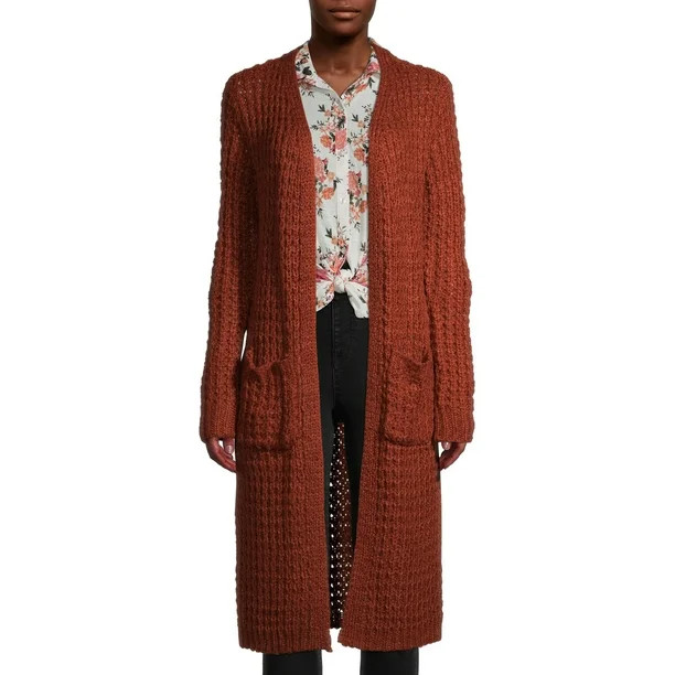 No Boundaries Juniors' Open Front Brushed Cardigan | Walmart (US)
