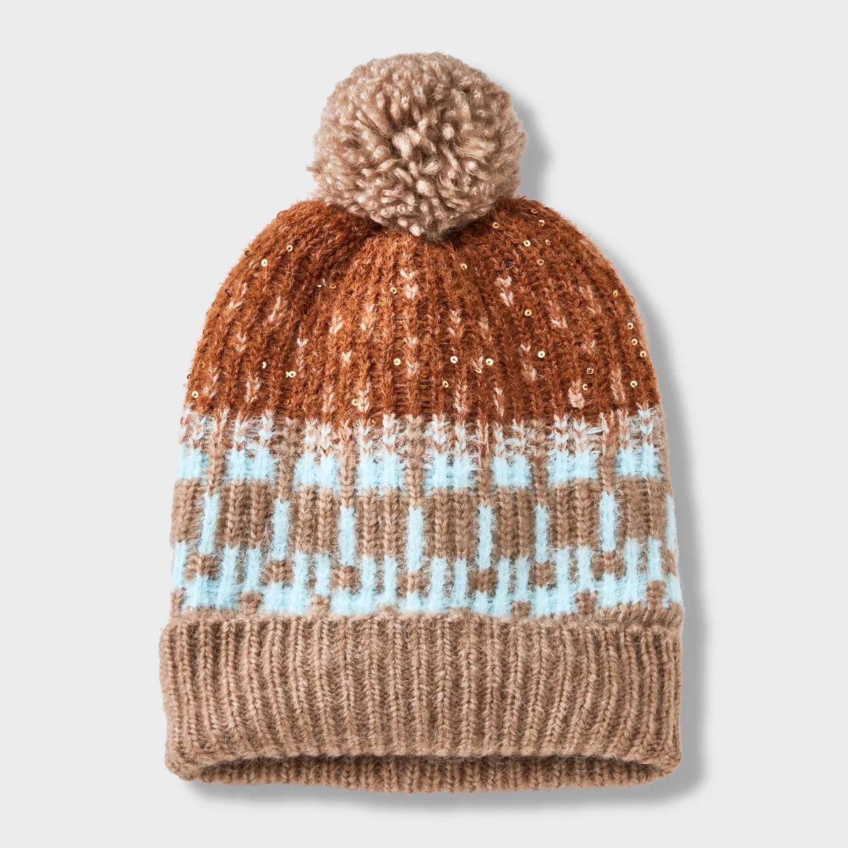 Fair Isle Jacquard Pom Beanie - Universal Thread™ | Target