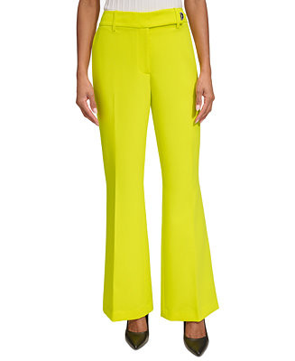 Karl Lagerfeld Women's High-Rise Wide-Leg Full-Length Pants - Macy's | Macy's