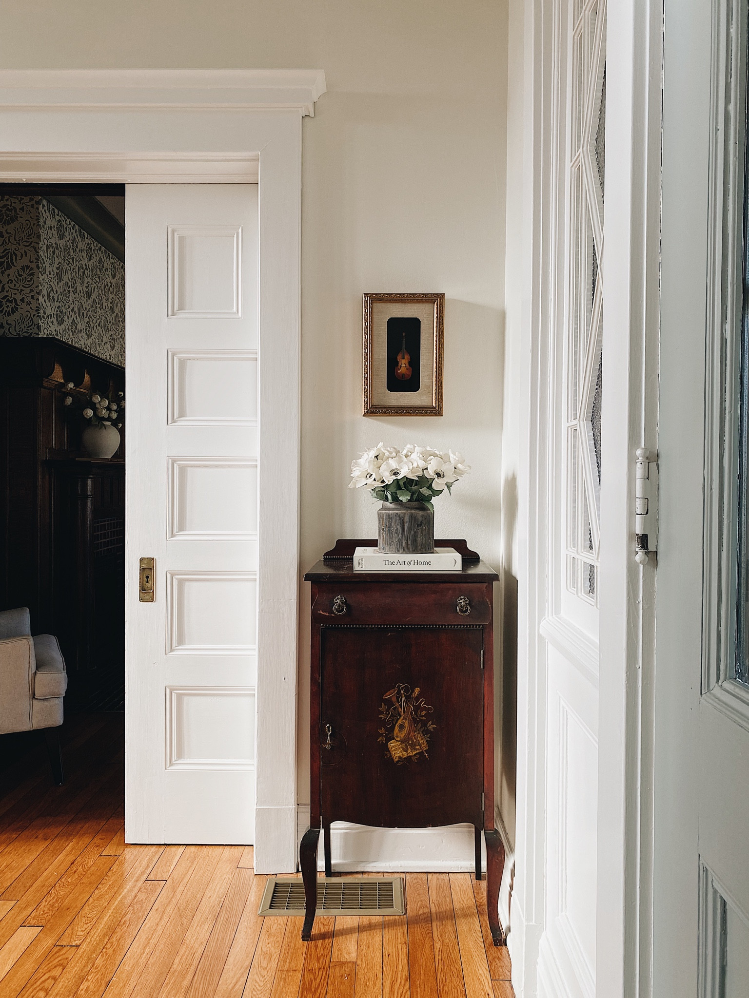 My 19th century antique music cabinet styling mixes old with new 🤎🎶

Shelf styling | shelfie | coffee table book | viral Walmart planter | faux anemones | corner styling 

#LTKfindsunder50 #LTKstyletip #LTKhome