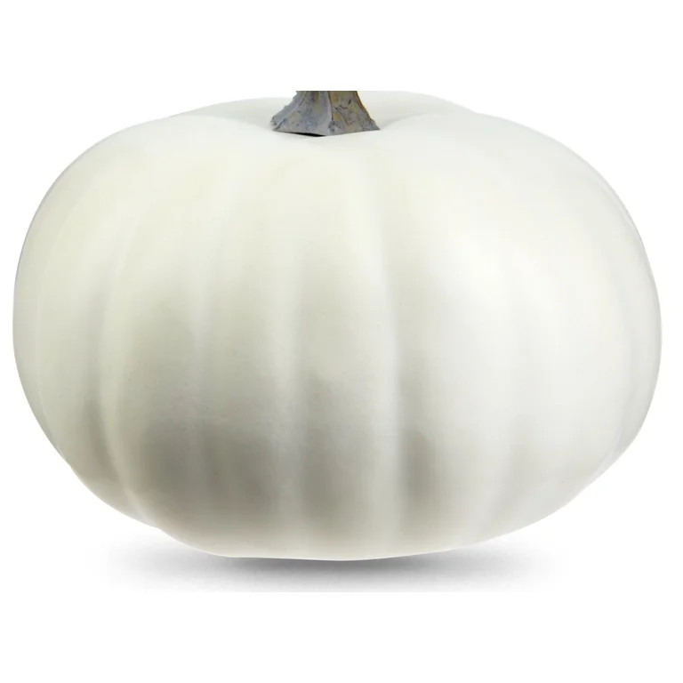 3 inch Height Harvest Large White Pumpkin Decoration, Way to Celebrate | Walmart (US)