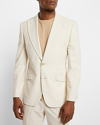 Slim Khaki Slub Suit Jacket | Express