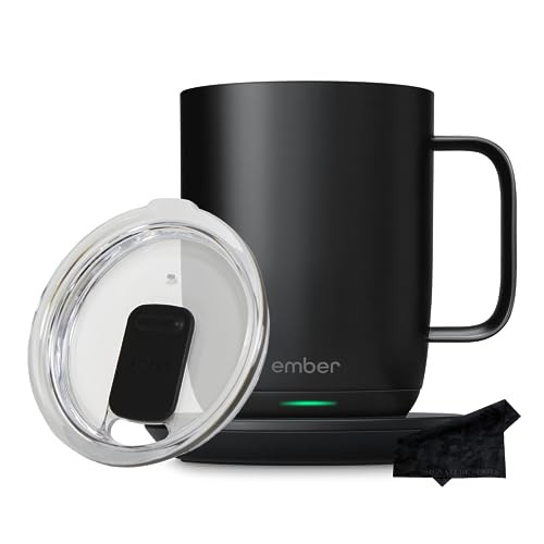 Ember Temperature Control Smart Mug 2, 14 oz | App Controlled Heated Coffee Cup | Double your battery life when you pair Ember Mug with an Ember Sliding Lid | Signature Series Cloth | Amazon (US)