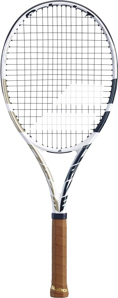 Babolat Pure Drive Team Wimbledon Tennis Racquet - Strung with 16g White Babolat Syn Gut at Mid-R... | Amazon (US)