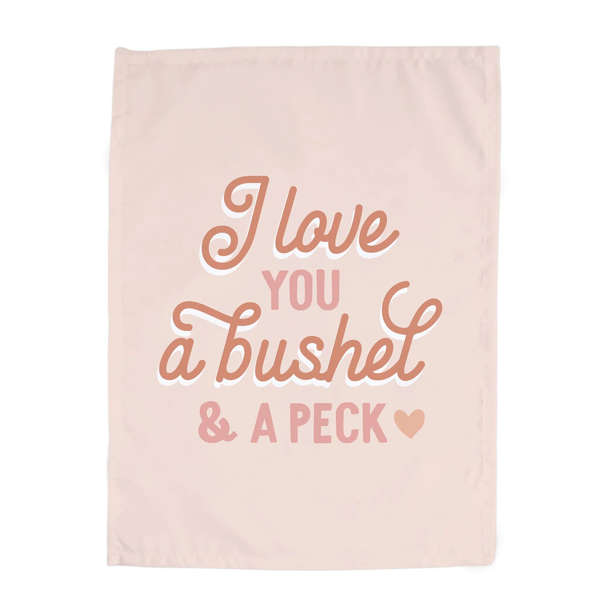 {Pink} I Love You a Bushel & A Peck Banner | Hunny Prints