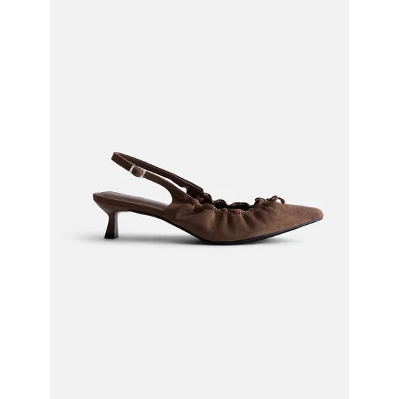 Scenario Women's Scrunch Slingback Heels | Walmart (US)