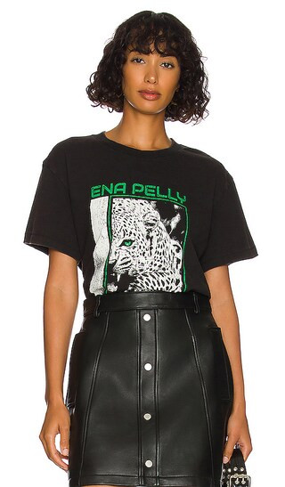 Cheetah Tee in Washed Black | Revolve Clothing (Global)