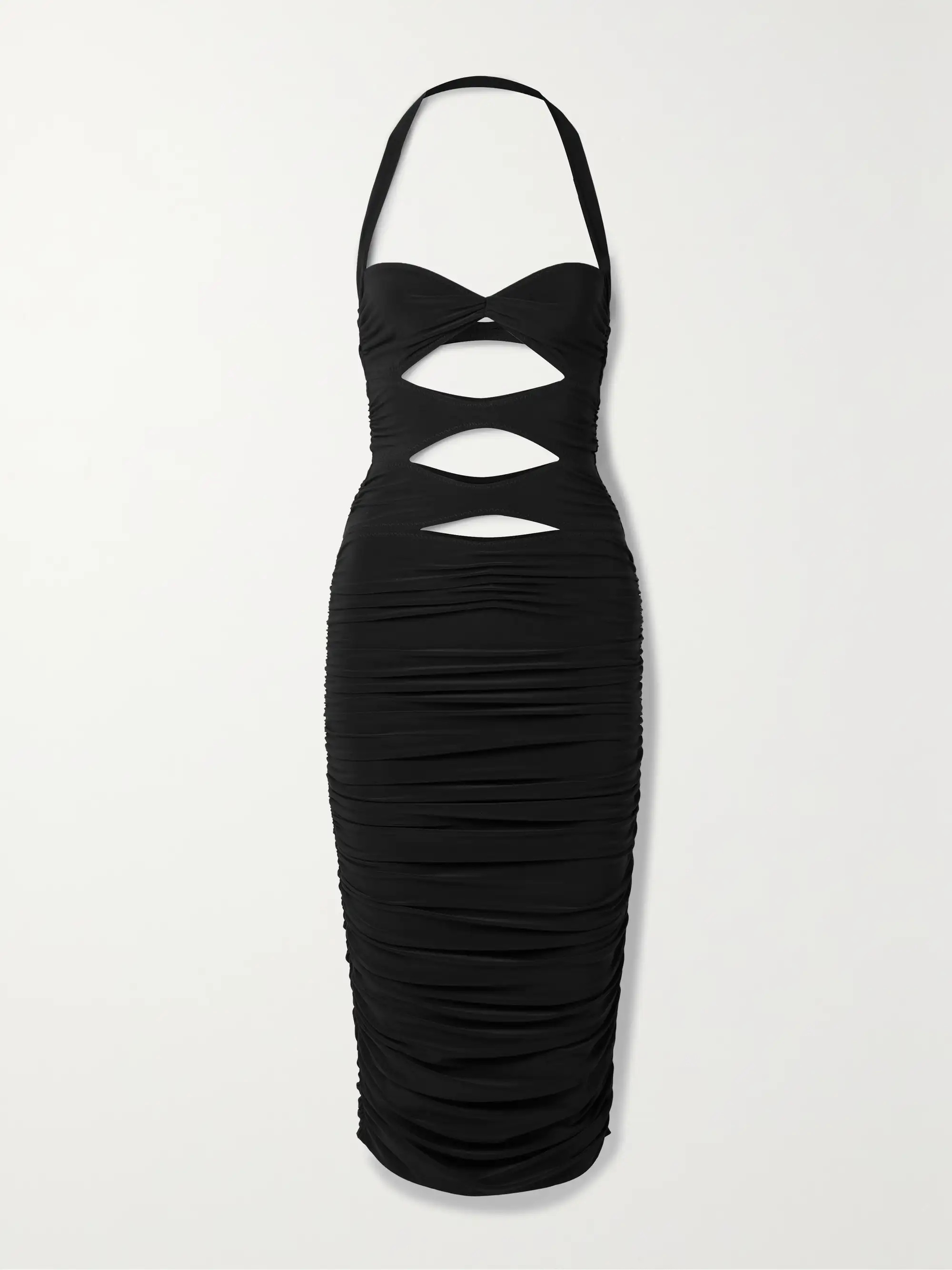 Peakaboo Mio cutout ruched stretch-jersey midi dress | NET-A-PORTER (UK & EU)