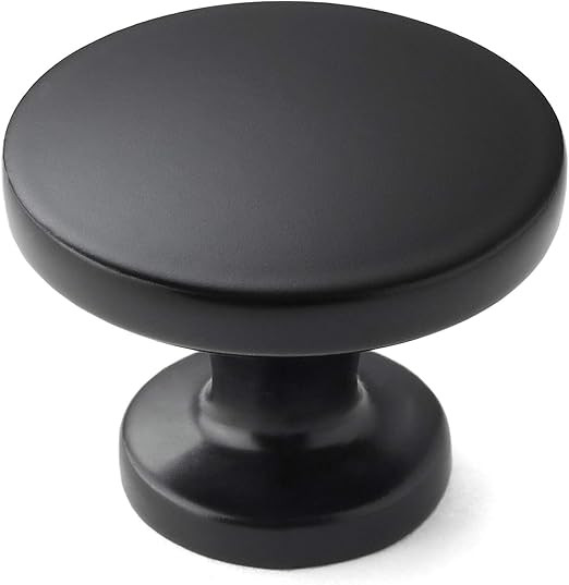 Cauldham 10 Pack Solid Round Kitchen Cabinet Knobs Pulls (1-1/8" Diameter) - Dresser Drawer/Door ... | Amazon (US)