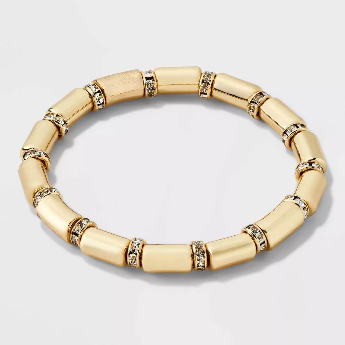 SUGARFIX by BaubleBar Crystal Baguette Stretch Bracelet - Gold | Target