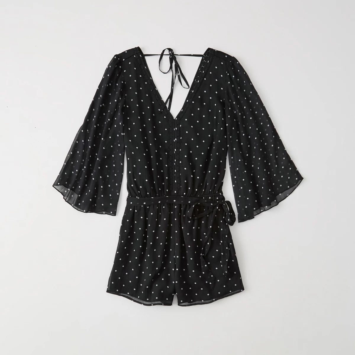 Bell-Sleeve Romper | Abercrombie & Fitch US & UK