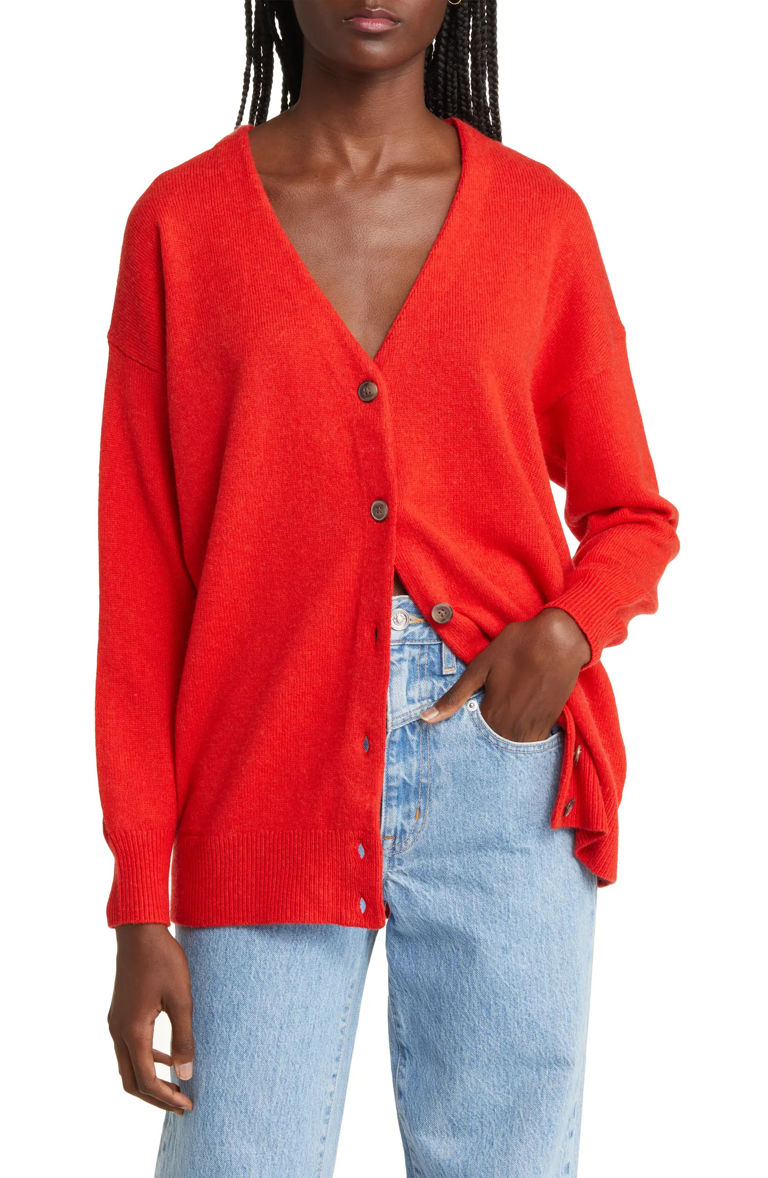 Madewell V-Neck Relaxed Cardigan | Nordstrom | Nordstrom