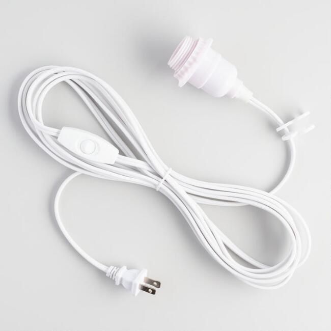 White Electrical Cord Swag Kit | World Market