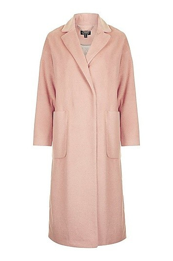 Longline Slouch Coat - Pink | Topshop US