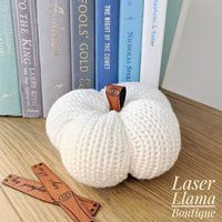Large Pumpkin Tags, Faux Leather Pumpkin Stems For Knit, Crochet, Pumpkins, Knitting Machine Stem La | Etsy (US)