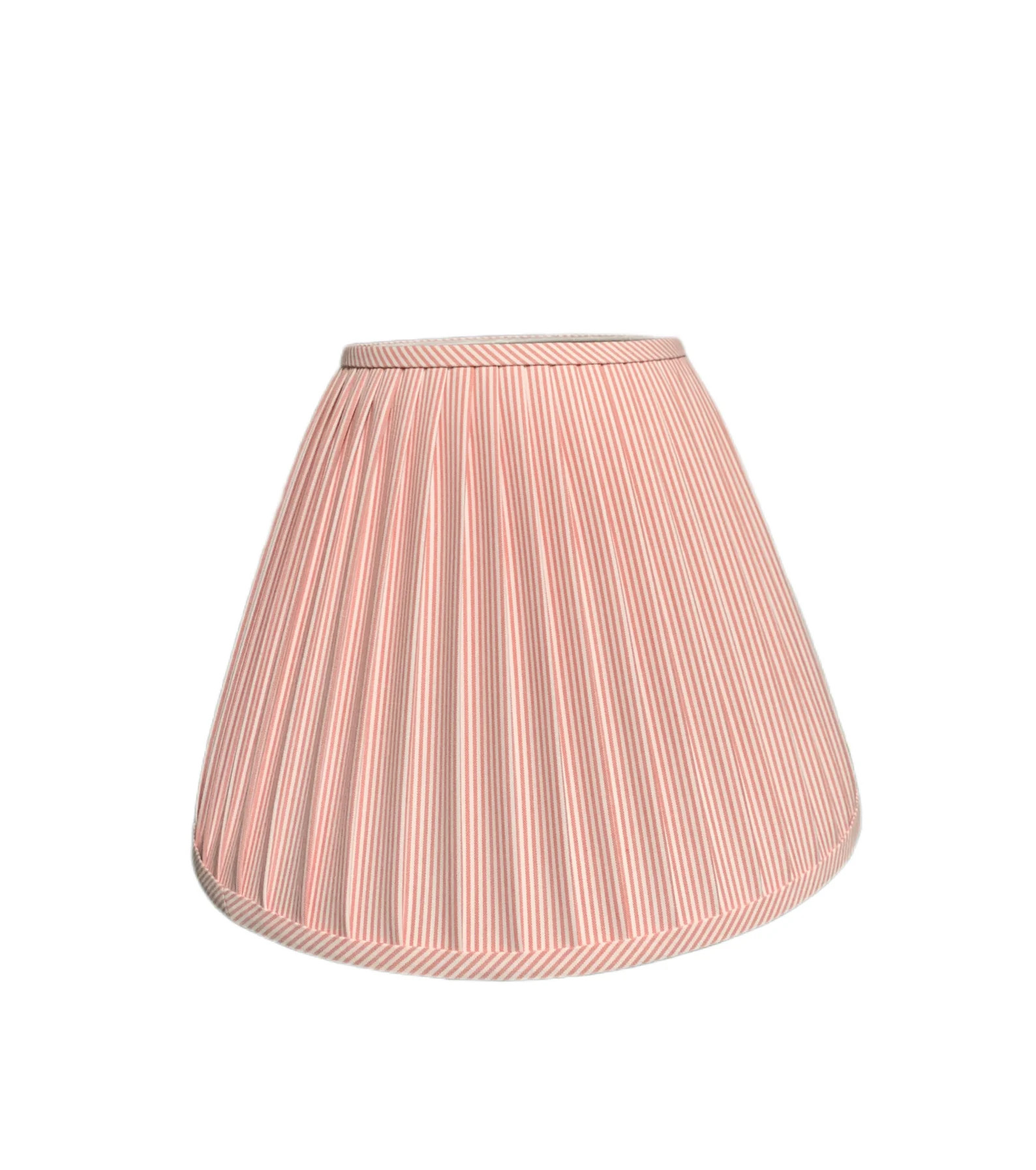 Kravet Pink Stripe Pleated Lampshade-pink Lamp Shade Pleated Sconce Chandelier Shade-custom Made-... | Etsy (US)